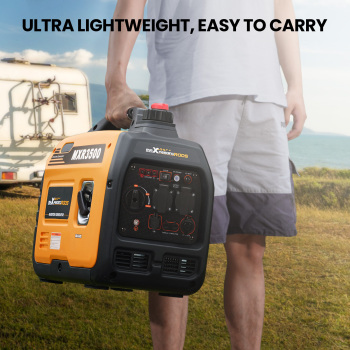 maXpeedingrods Inverter Emergency Generator 3300 W 230 V lightweight for camping travel construction site (Suitable for EU areas, not for UK)