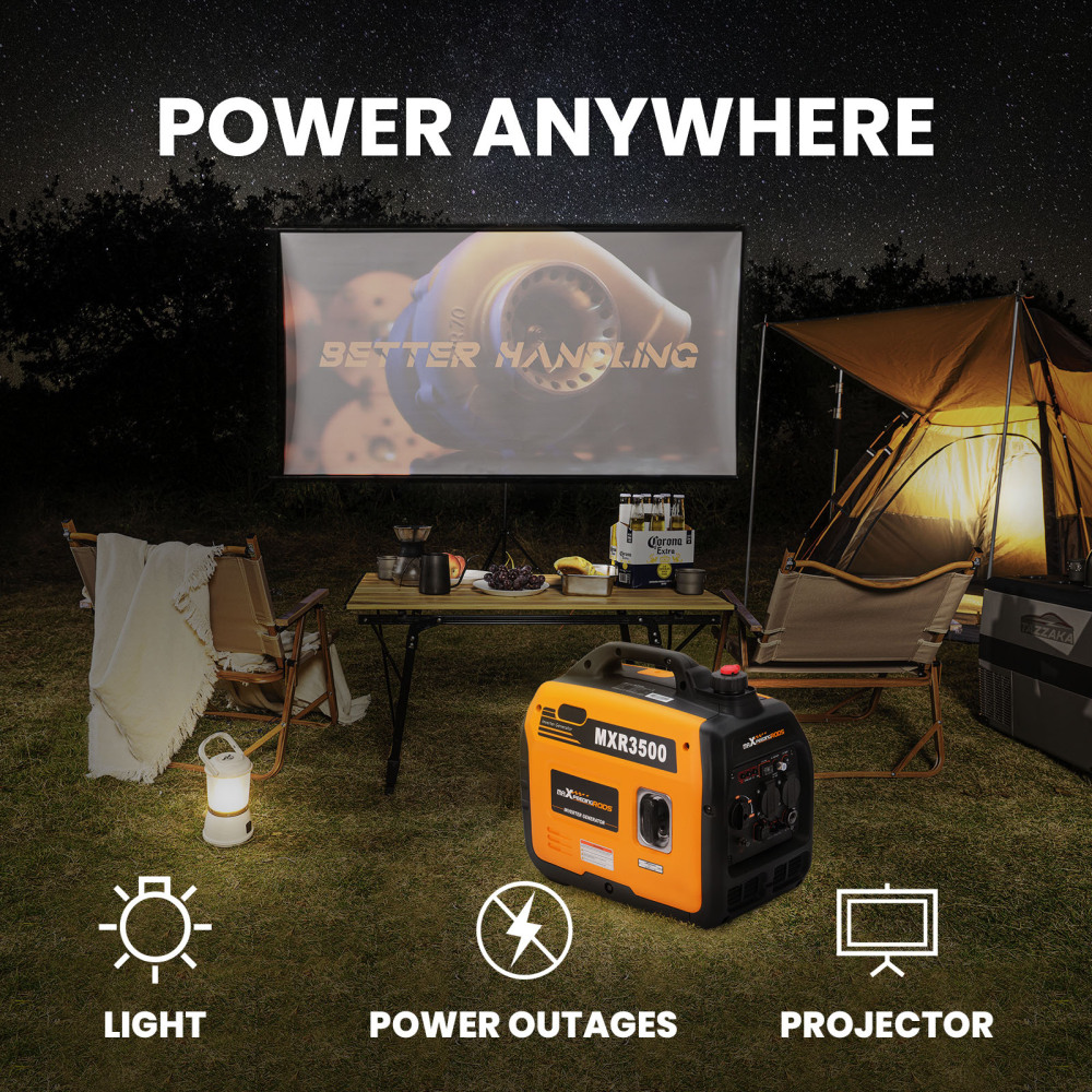 maXpeedingrods Inverter Emergency Generator 3300 W 230 V lightweight for camping travel construction site (Suitable for EU areas, not for UK)