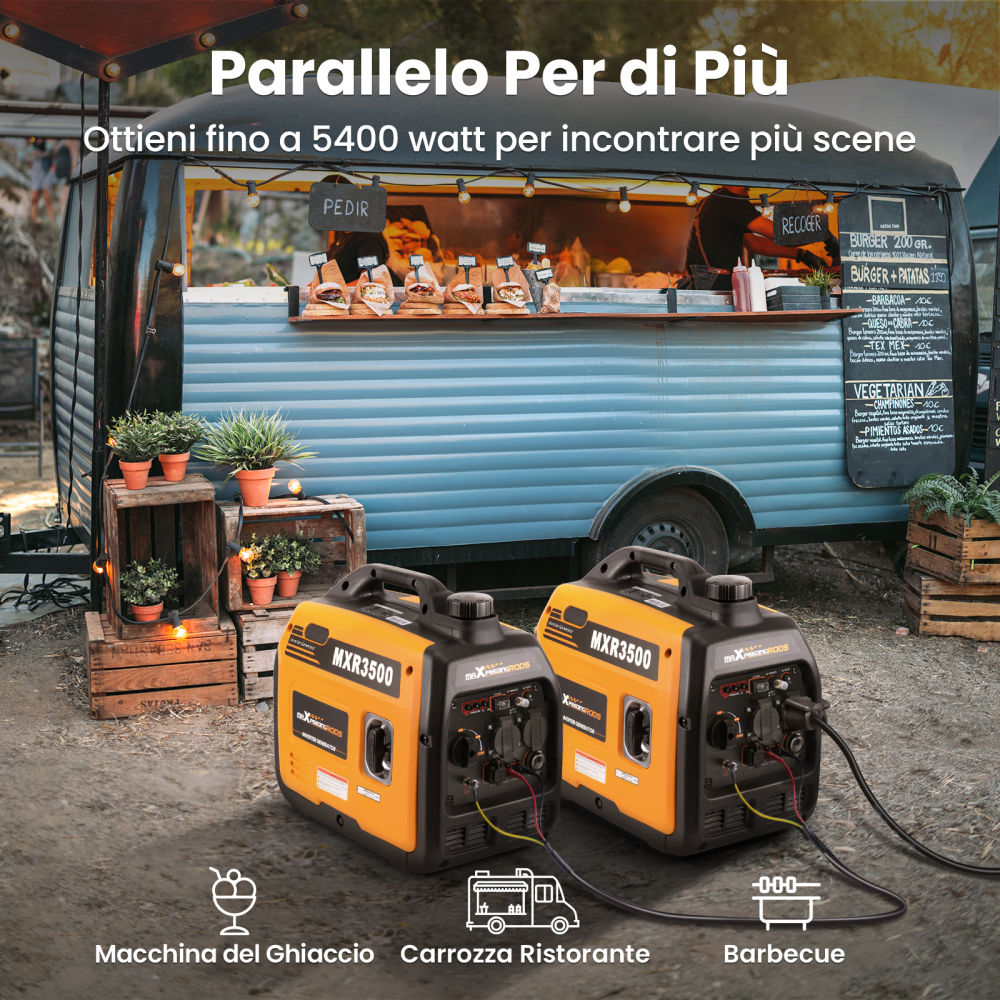 Generatori di energia elettrica da 3300 W Generatore di emergenza approvato