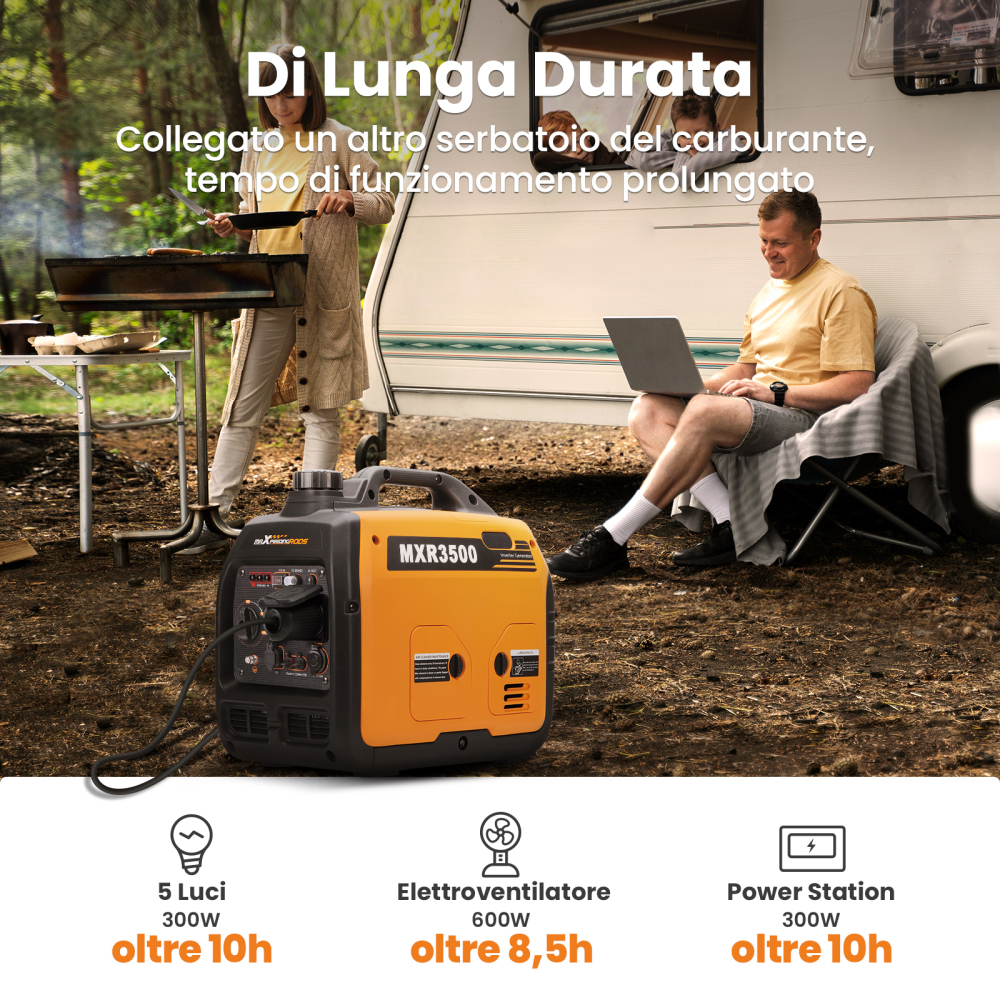 Generatori di energia elettrica da 3300 W Generatore di emergenza approvato