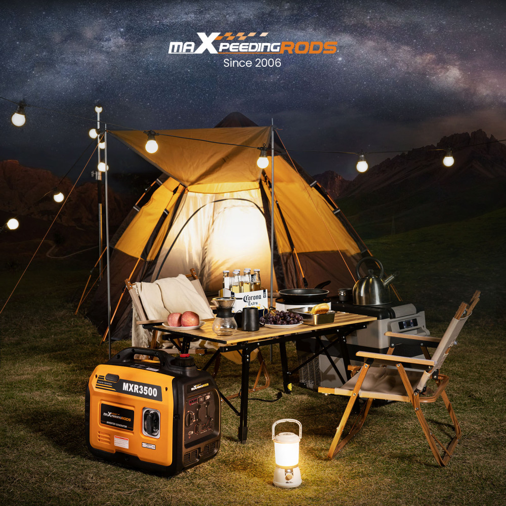 maXpeedingrods Inverter Emergency Generator 3300 W 230 V lightweight for camping travel construction site (Suitable for EU areas, not for UK)