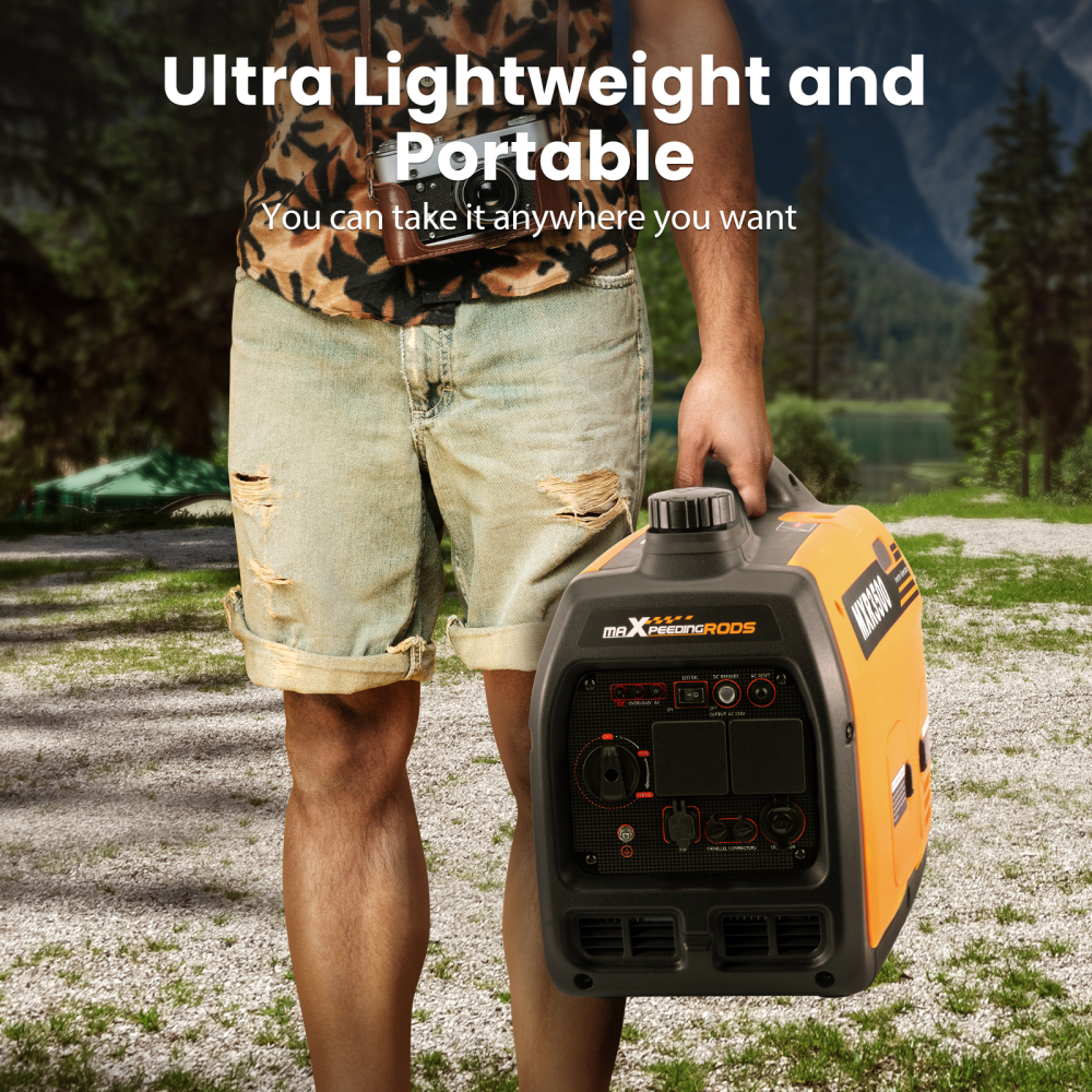 Petrol Inverter Generator Silent Portable Suitcase 4 Stroke Engine Camping 3.0KW (For UK only)