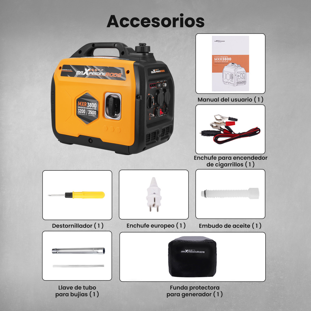 3.5kw Generatore Di Corrente Inverter Portatile Silenziato Allaperto Campeggio