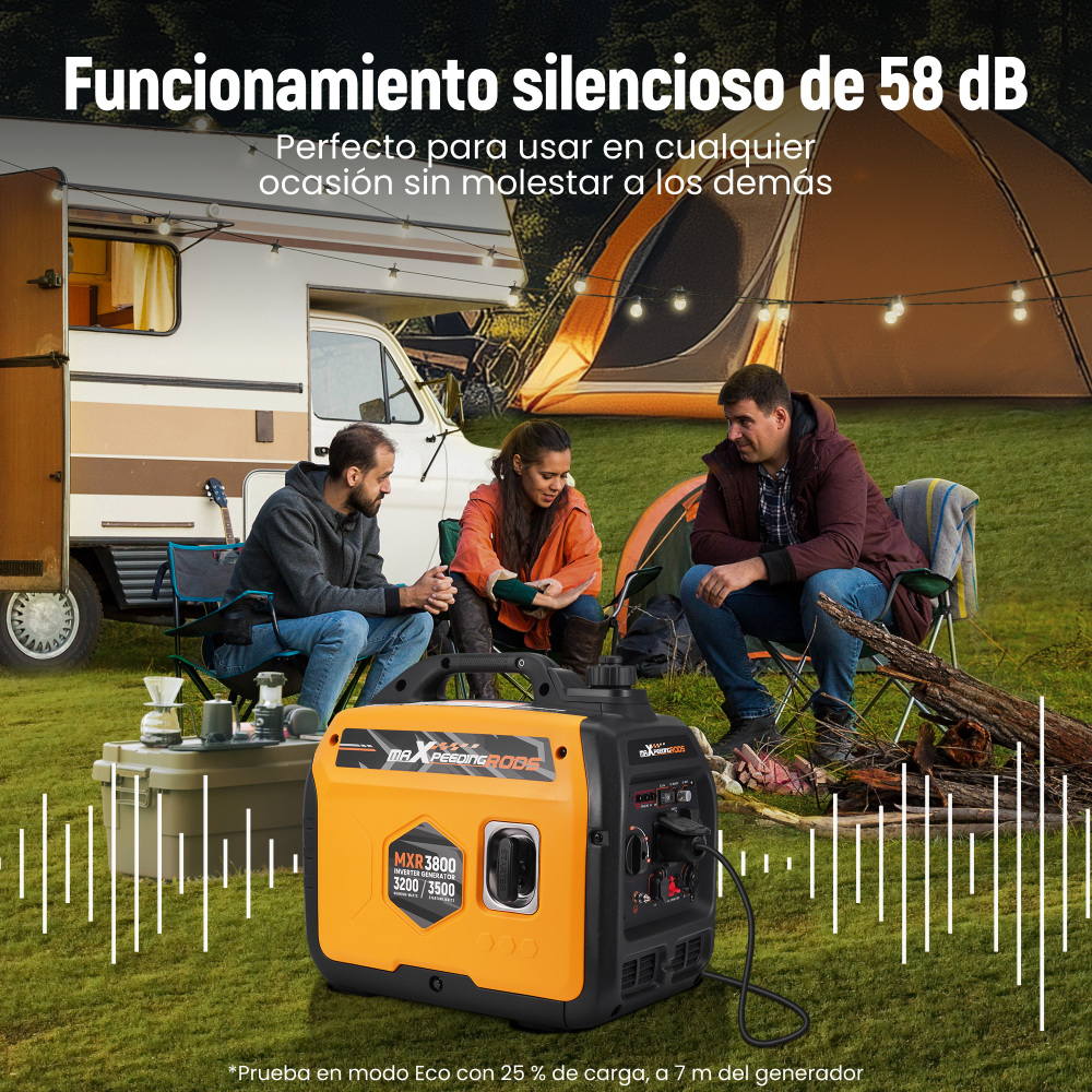 3.5kw Generatore Di Corrente Inverter Portatile Silenziato Allaperto Campeggio