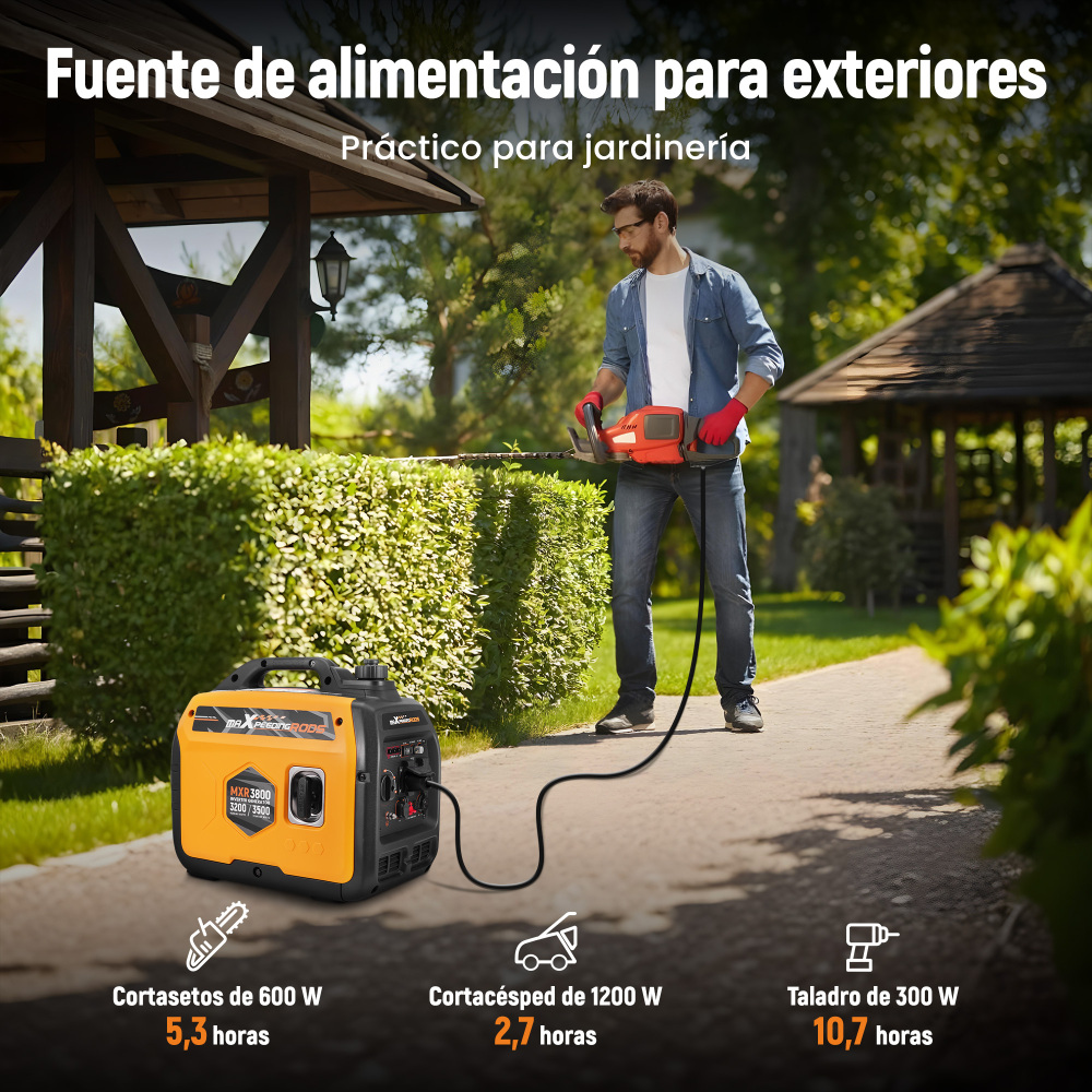 3.5kw Generatore Di Corrente Inverter Portatile Silenziato Allaperto Campeggio