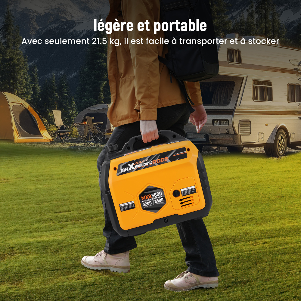 3.5kw Generatore Di Corrente Inverter Portatile Silenziato Allaperto Campeggio