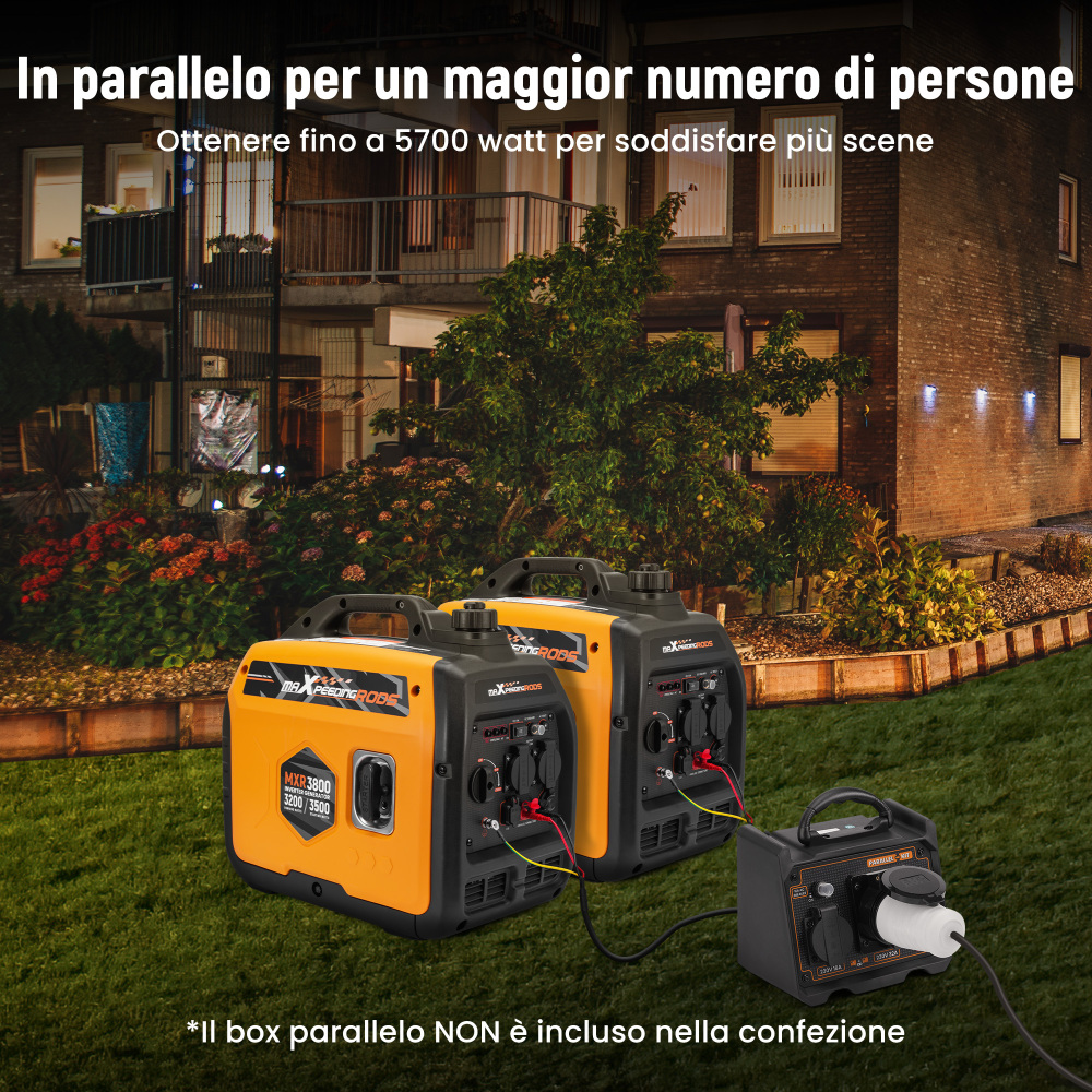 3.5kw Generatore Di Corrente Inverter Portatile Silenziato Allaperto Campeggio