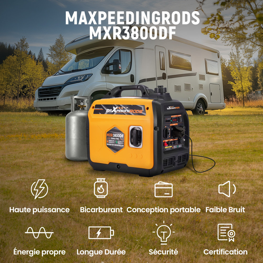 Generatore Inverter Portatile BenzinaLPG 3,2 Kw USB Connettori for Campeggia