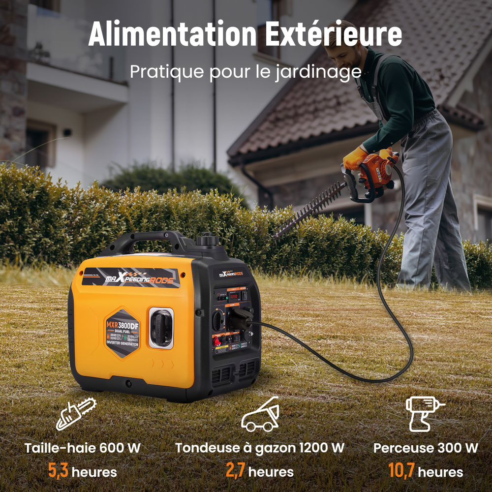 Generatore Inverter Portatile BenzinaLPG 3,2 Kw USB Connettori for Campeggia