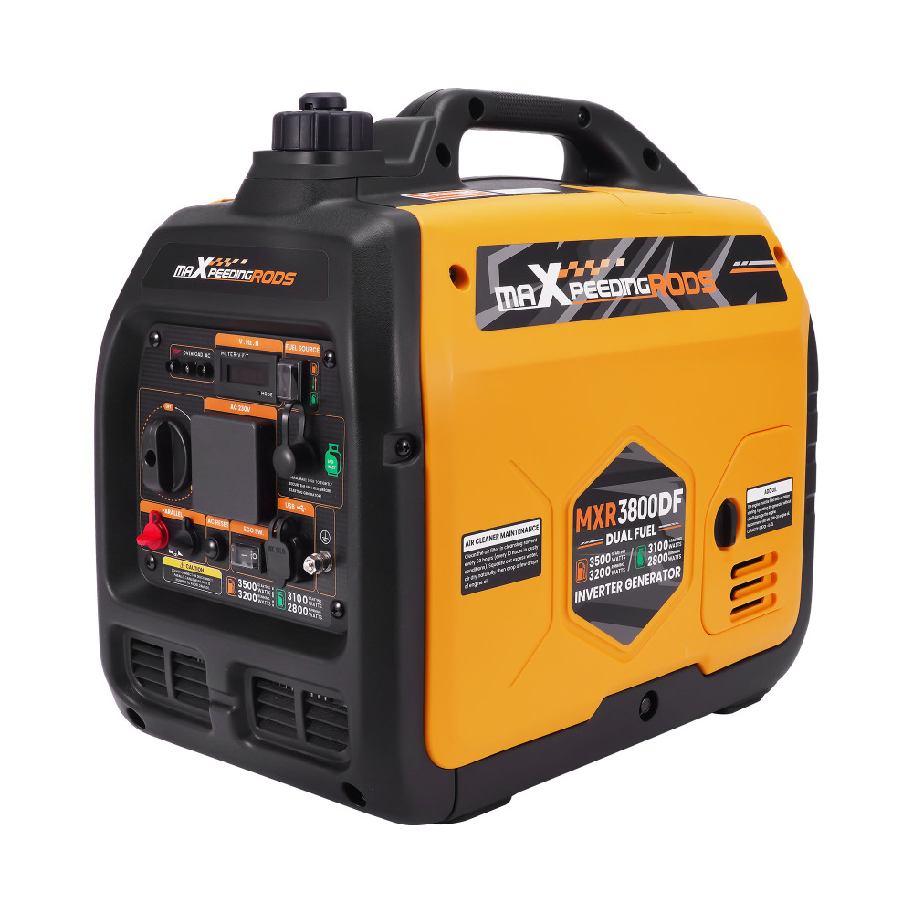 Generator Petrol Inverter 3500W Portable 22kg For RV SUV Camping Home Backup