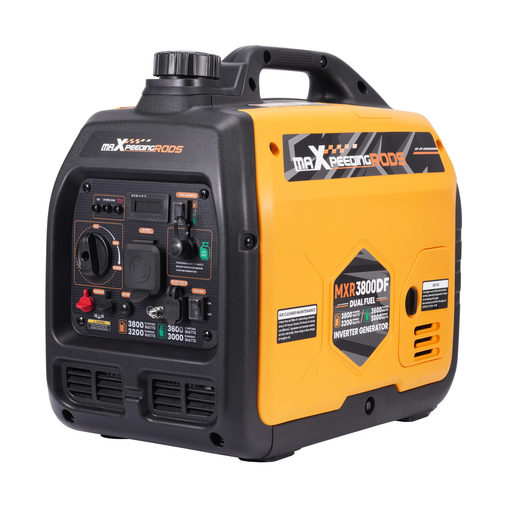 3800W Quiet Dual Fuel Inverter Generator lightweight 24kg For outdoor Camping