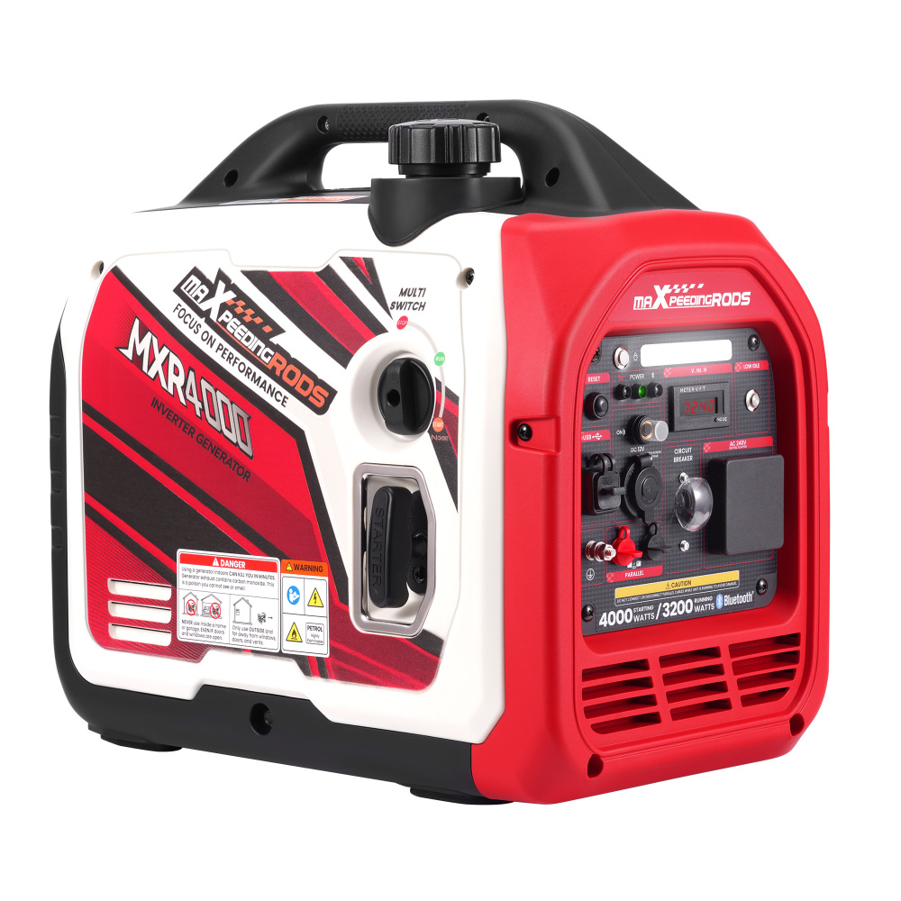 Silent Generators Portable 3.5KW Rated Bluetooth Petrol Digital Meter Camping