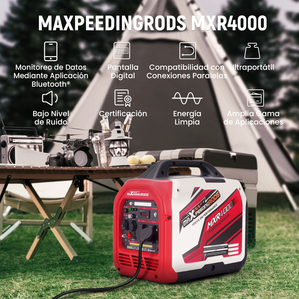 3.5KW Benzina Generatore inverter Portatile Silenzioso 58dB Monitoraggio APP