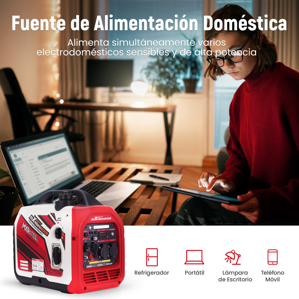 3.5KW Benzina Generatore inverter Portatile Silenzioso 58dB Monitoraggio APP