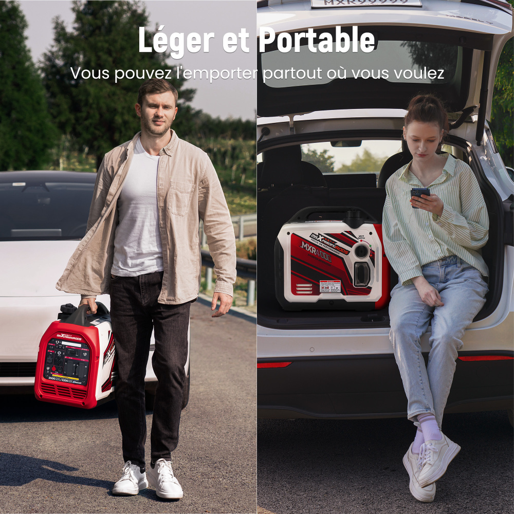 3.5KW Benzina Generatore inverter Portatile Silenzioso 58dB Monitoraggio APP