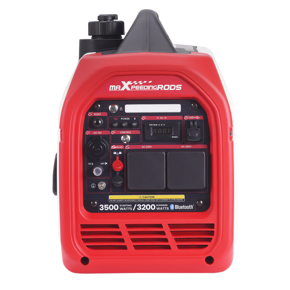 3500W Portable Inverter Generator Quiet Camping Power Supply Digital Display