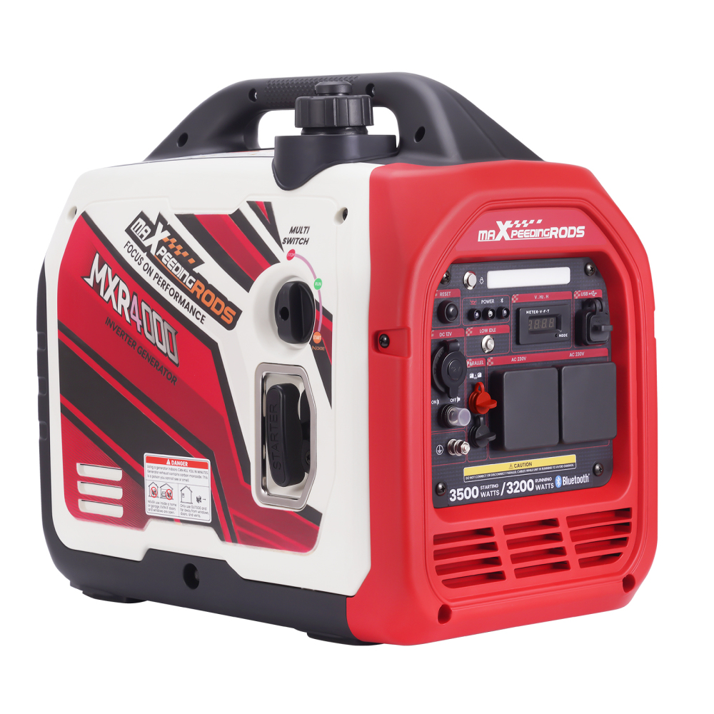 3500W Portable Inverter Generator Quiet Camping Power Supply Digital Display