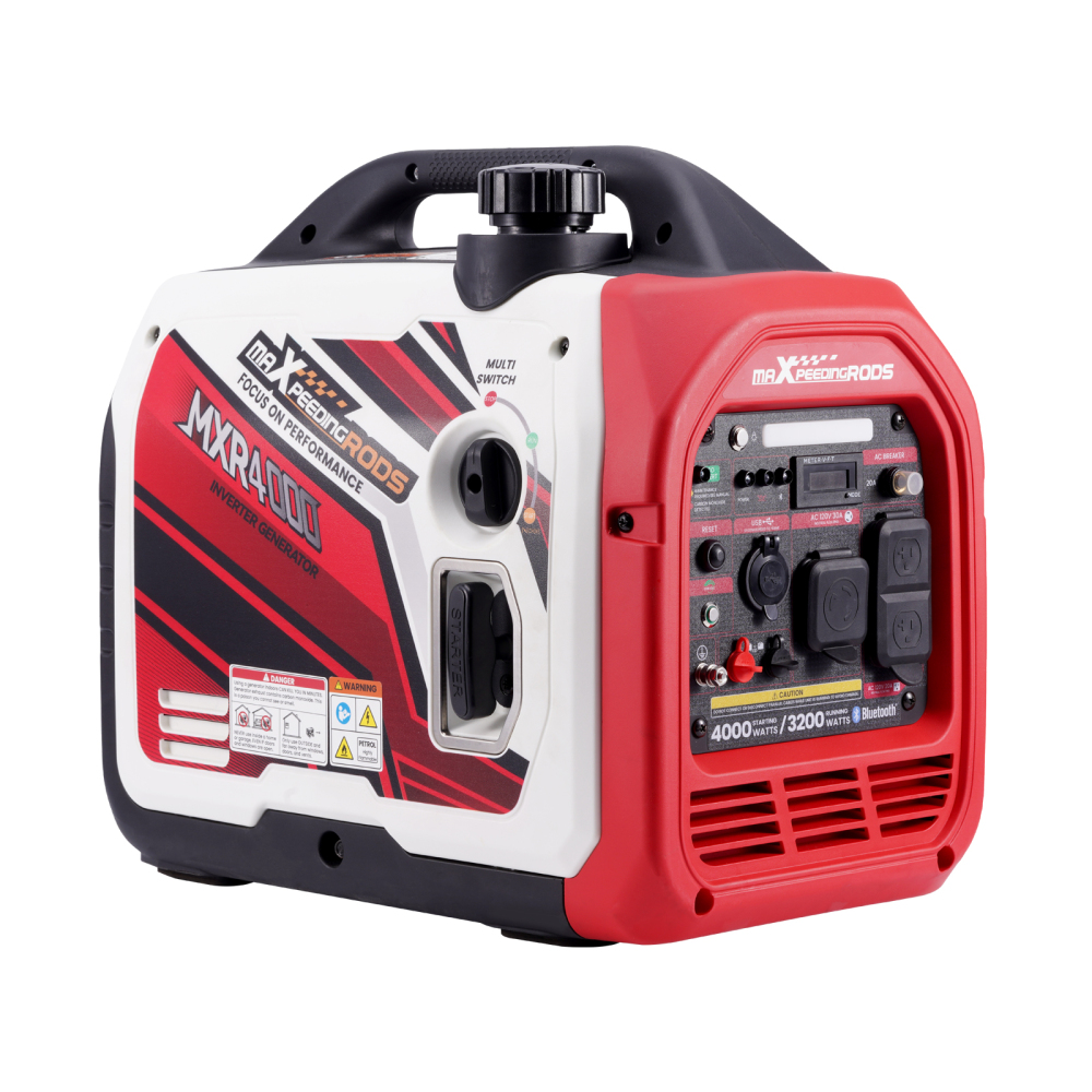 4000W /3200W Portable Inverter Generator Gas Powered Quiet for Outdoor Camping