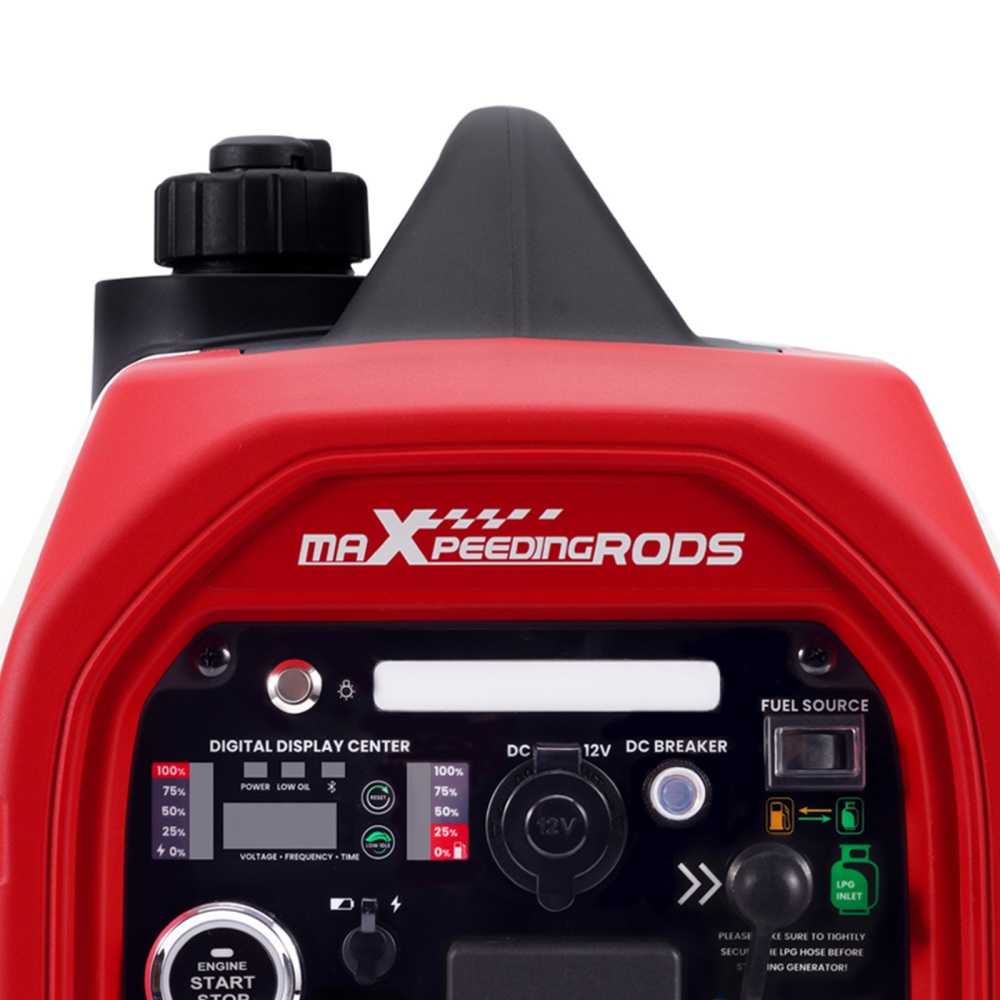 3500W Dual Fuel LPG Inverter Generator Portable Electric Start +App Start