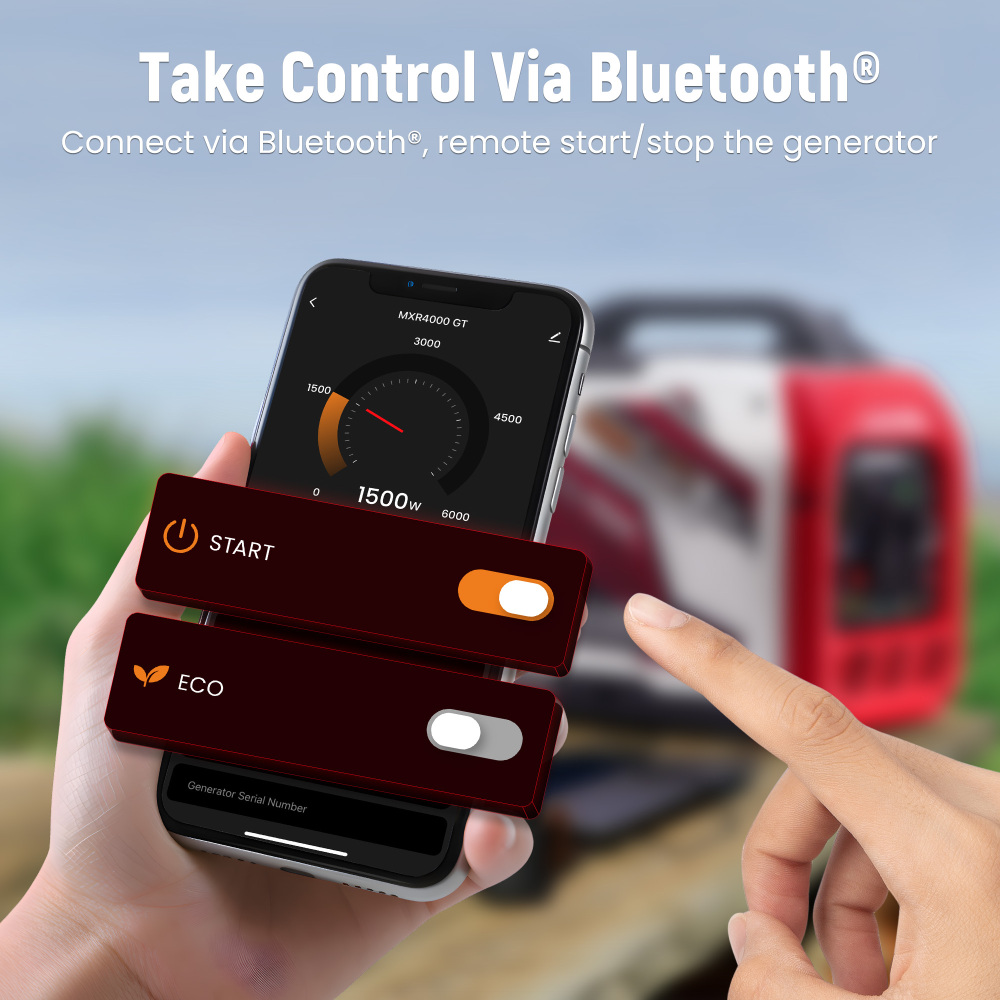 3500W Dual Fuel LPG Inverter Generator Portable Electric Start +App Start