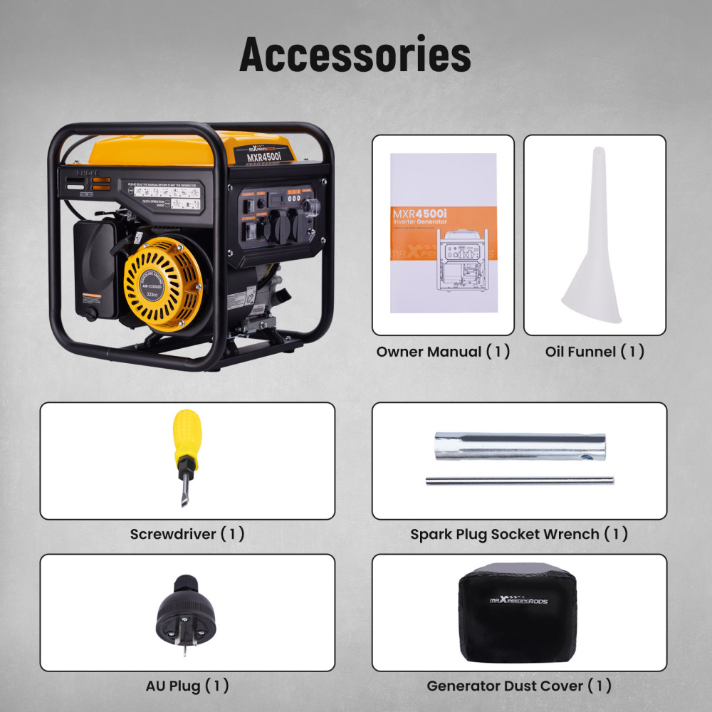 Inverter Generator 3.8KW Max pure sine wave 3.5 kw generator Portable Camping