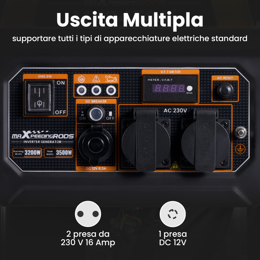 3500w Benzina Inverter Portatile Silenzioso Generatore Per Campeggio Allaperto