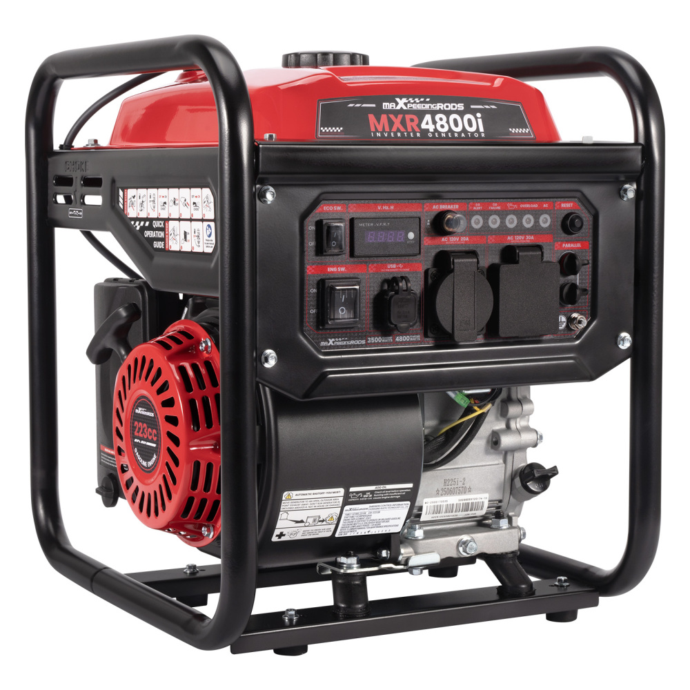 4800W Peak 3500W Rated Portable Generator with Low Oil Alert Parallel Ready