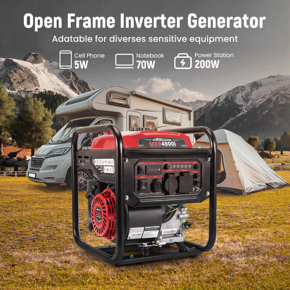 4800W Peak 3500W Rated Portable Generator with Low Oil Alert Parallel Ready