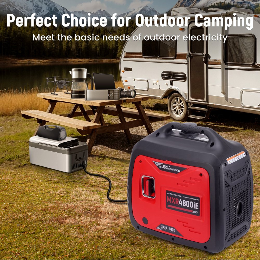 4.8KW Portable Inverter Generator Gas Powered Quiet for Camping RV Travel