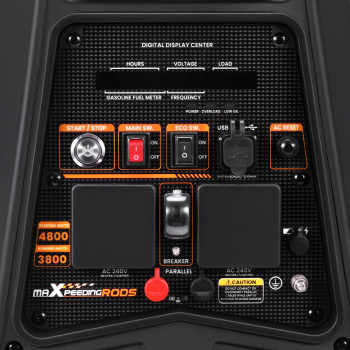 Inverter Generator 4800W Max Petrol Silent portable Electric Start for Camping