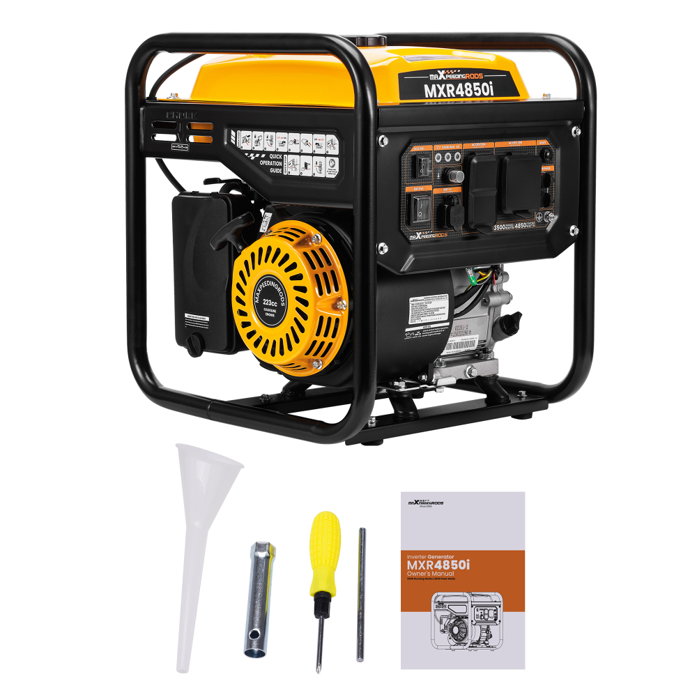 4850W Portable Inverter Generator Gas Powered Quiet for Home Backup Construction