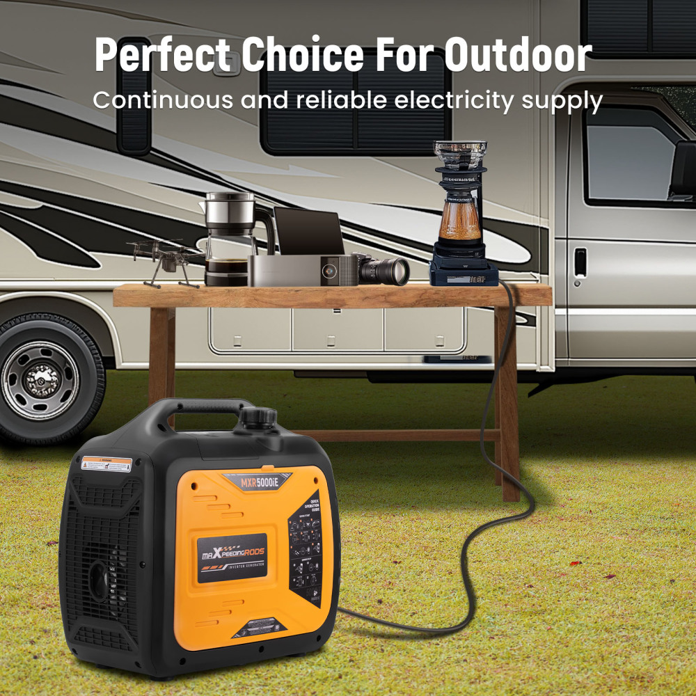 5KW Portable Inverter Generator Gas Powered Quiet for Camping RV Travel