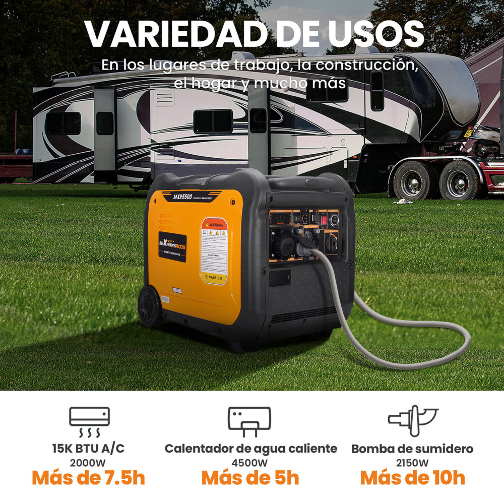 5kw 5.5kw Generador Inversor Silencioso Equipo Eléctrico Portátil for Exteriore