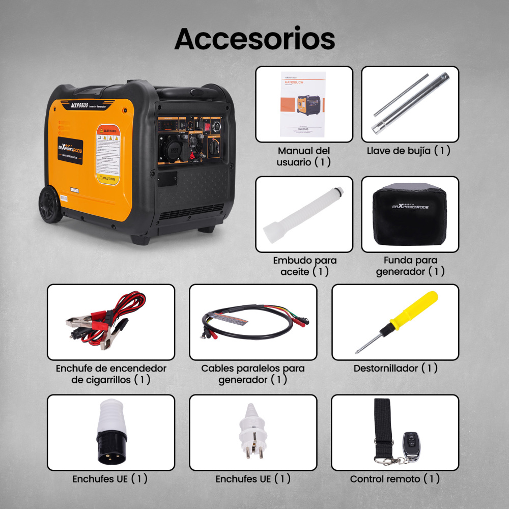 5kw 5.5kw Generador Inversor Silencioso Equipo Eléctrico Portátil for Exteriore