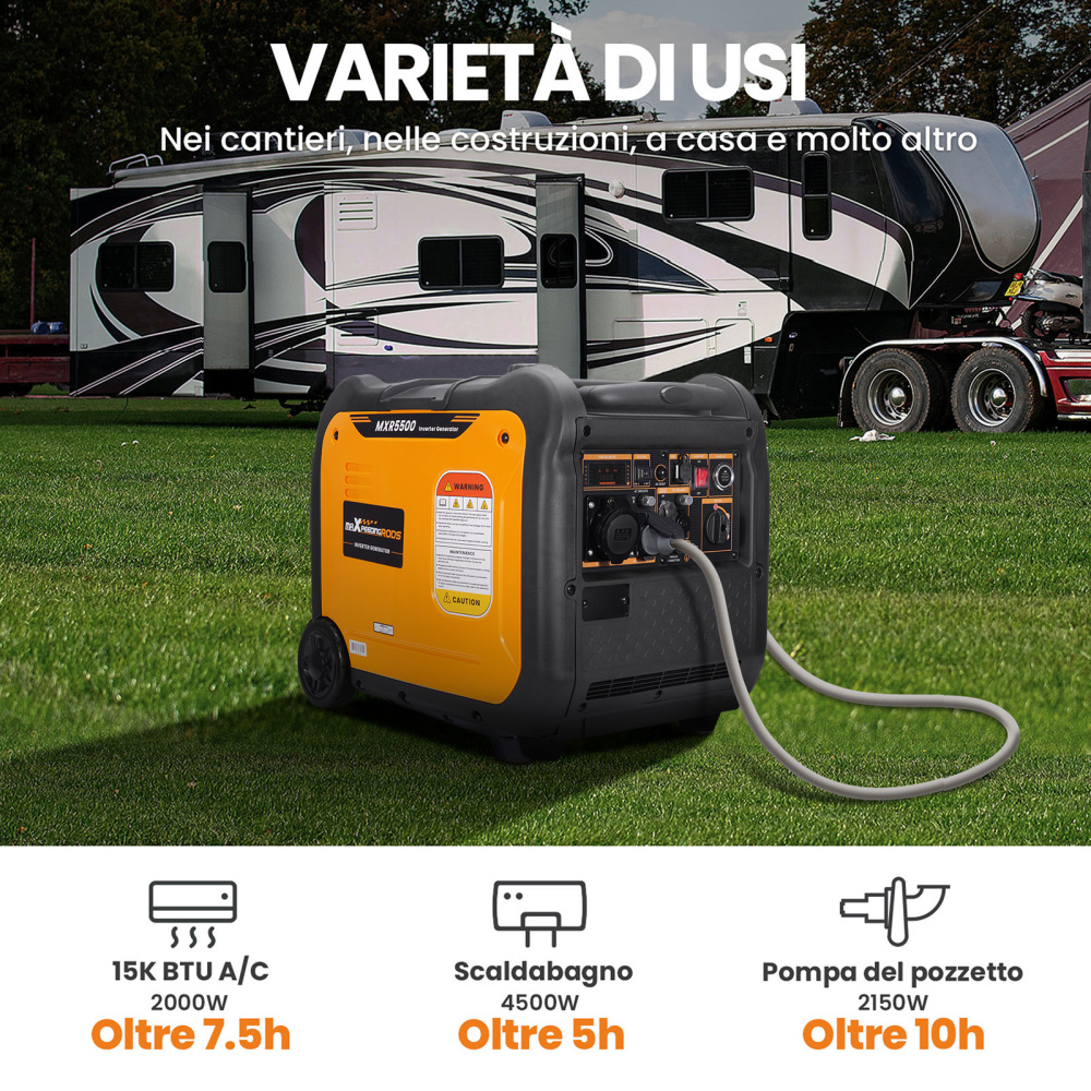 Generatore Di Corrente Portatile 5.5kw 5kw Alimentazione Domestica Di Riserva