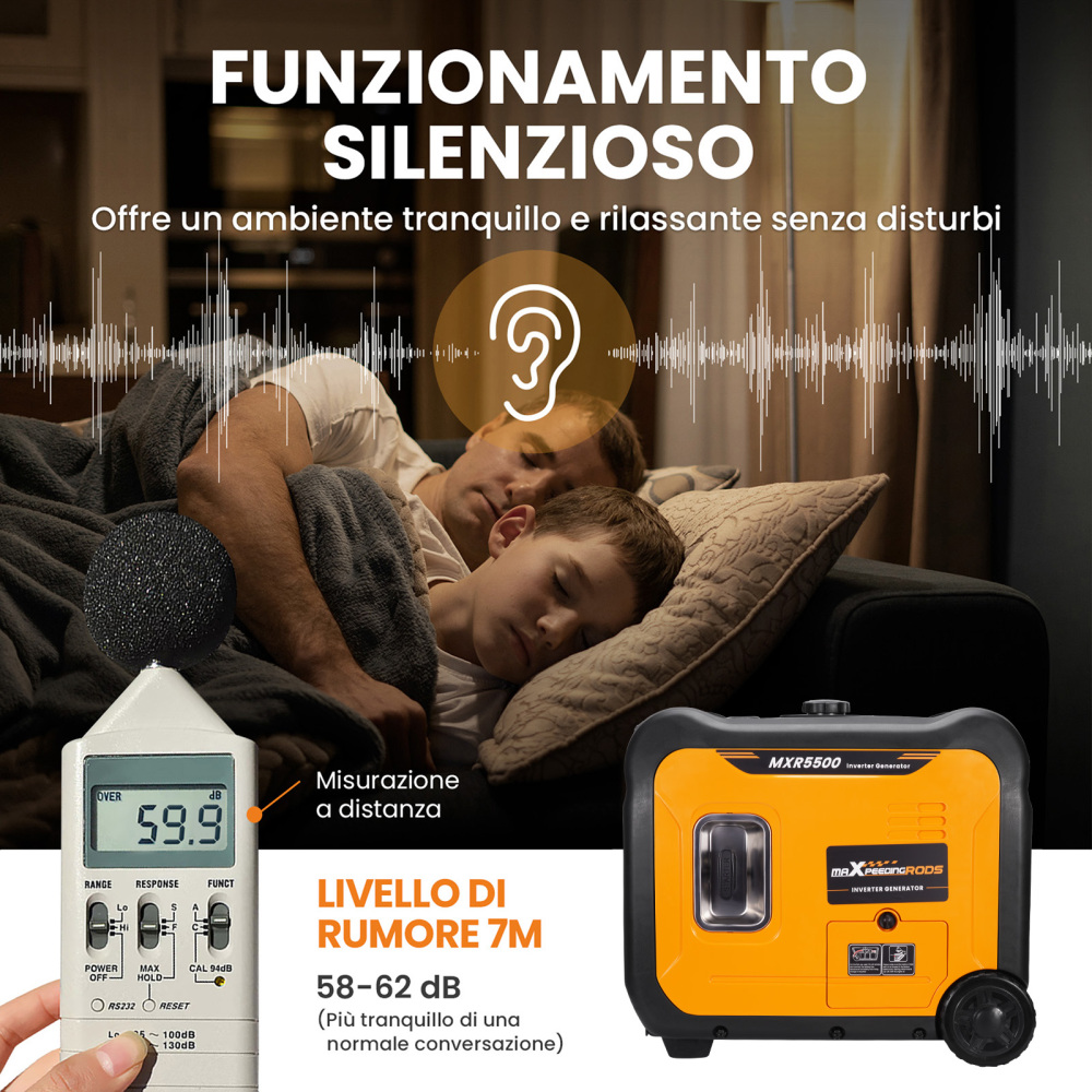 Generatore Di Corrente Portatile 5.5kw 5kw Alimentazione Domestica Di Riserva