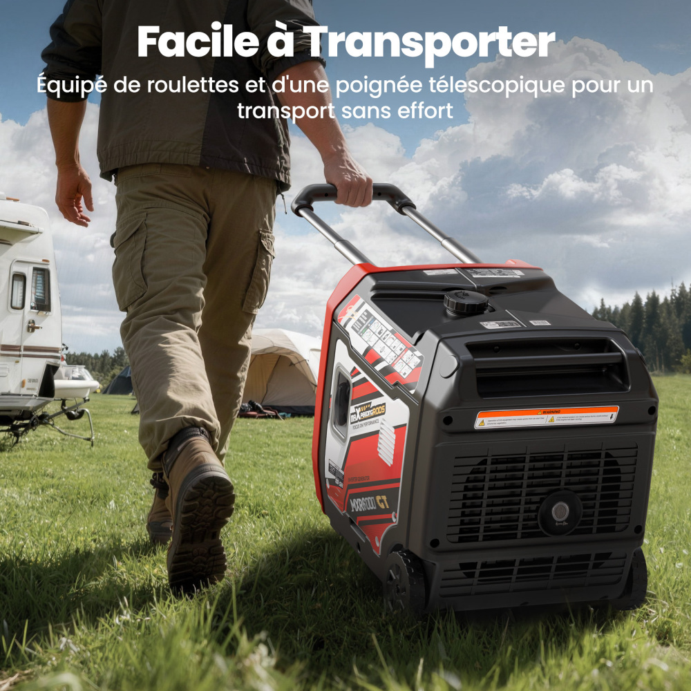 5.5KW Groupes électrogènes Inverter à essence 4 temps 230V Bluetooth for camping