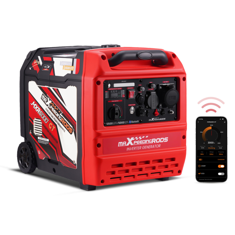 5.5KW Generatore Di Corrente Inverter Silenziato Avvio APP Backup Domestico