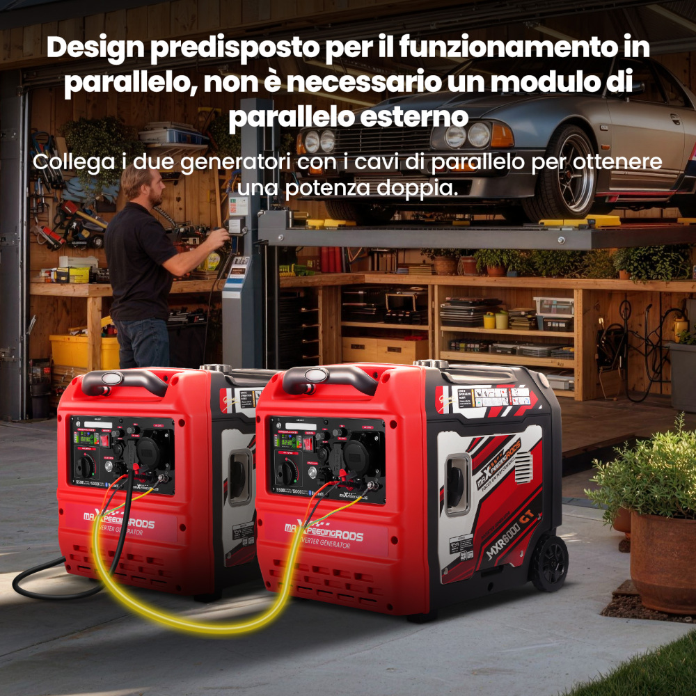 5.5KW Generatore Di Corrente Inverter Silenziato Avvio APP Backup Domestico