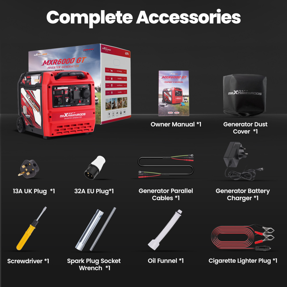 5000W 5500W Inverter Petrol Generator Portable App Start/E-Start/Recoil Start