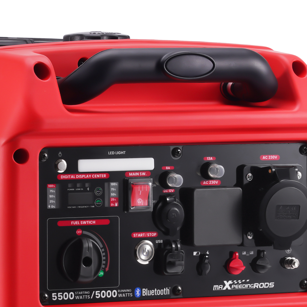 5000W 5500W Inverter Petrol Generator Portable App Start/E-Start/Recoil Start
