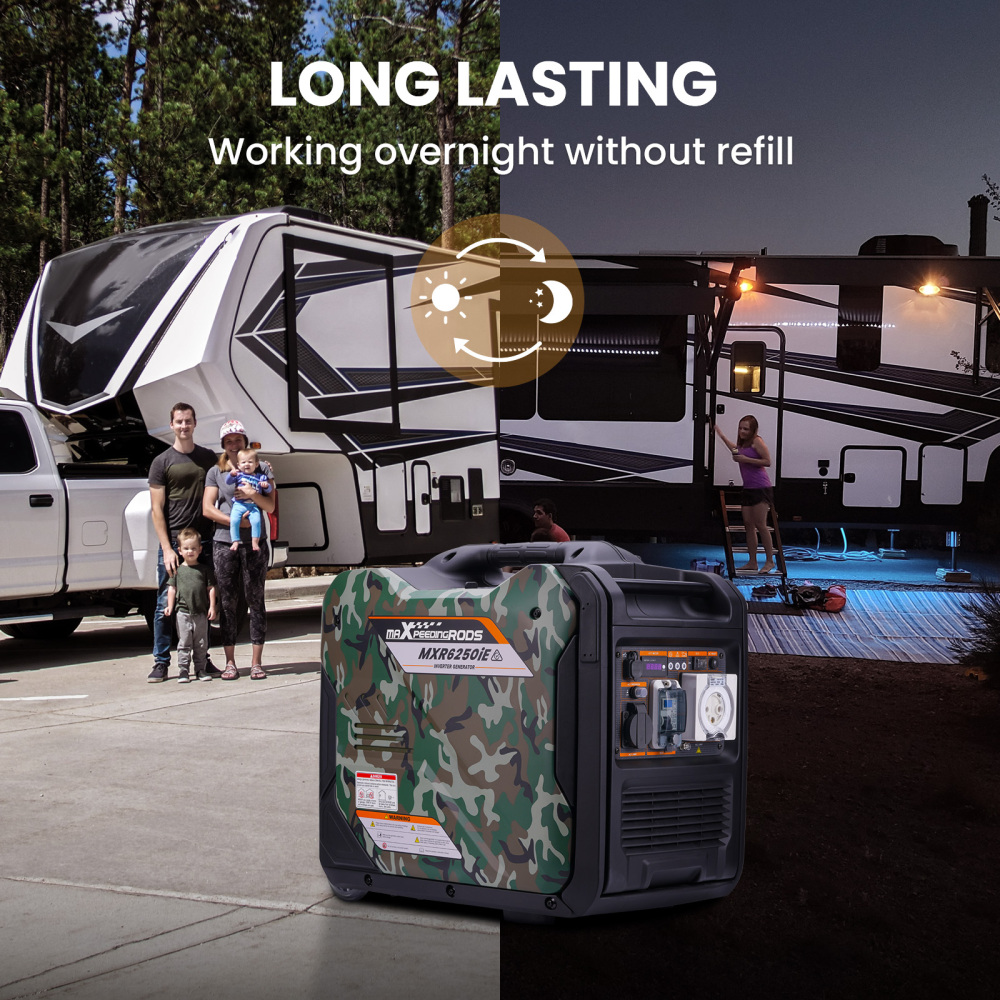 Inverter Generator 5.5KW Max 5.0KW Pure Sine Generators Portable Electric Start