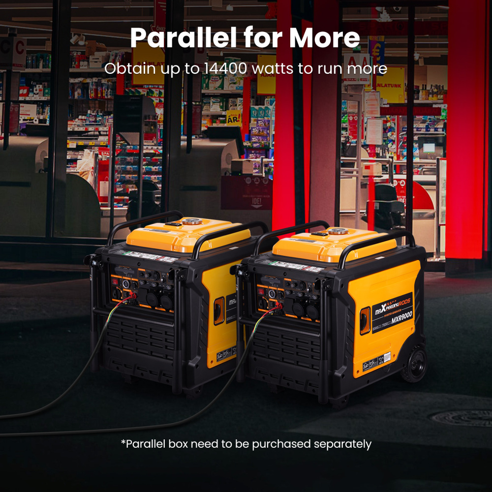 Inverter Petrol Generator Portable 7500W E-start with ATS Interface and wheels