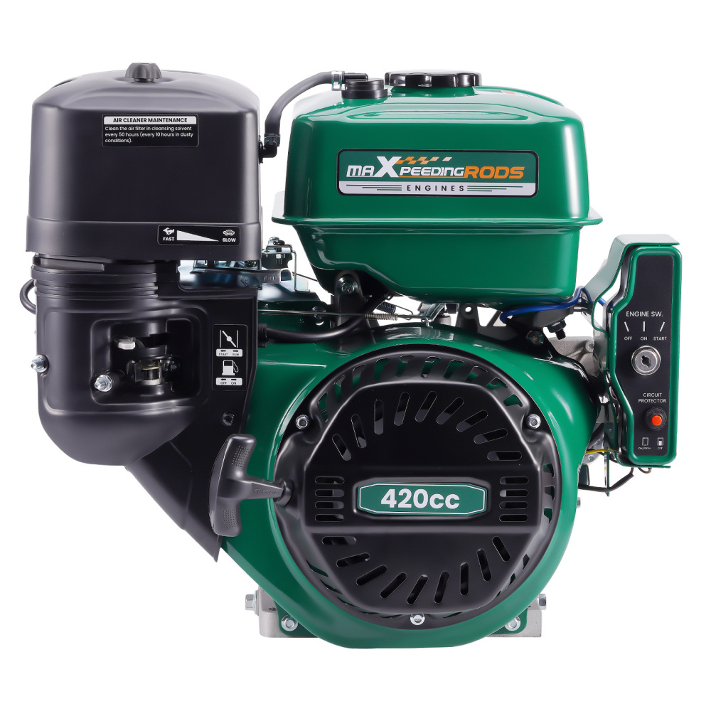 15HP 420cc Horizontal Engine Motor Gasoline 4 Stroke Electric Start For Go-Kart