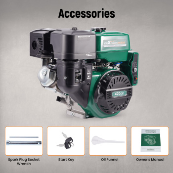 15HP 420cc Horizontal Engine Motor Gasoline 4 Stroke Electric Start For Go-Kart