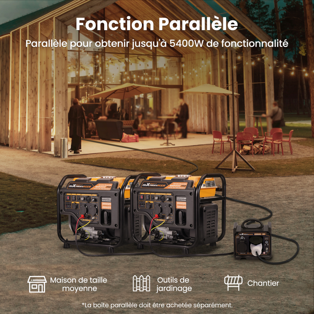 3,2KW Générateur Inverter Groupe électrogène à essence for Chantier camping