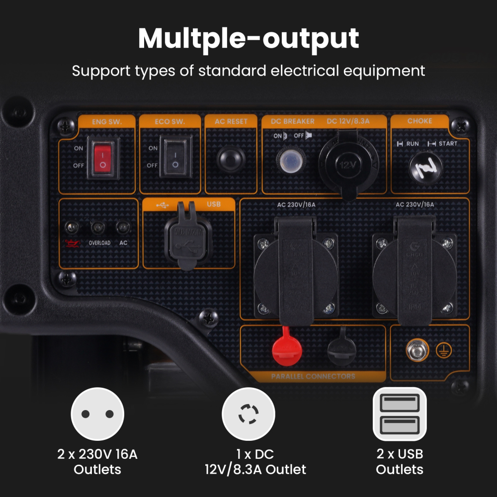 Generatore Di Corrente 3KW 4 tempi 23.5kg ECO Silenzioso Generatore inverter
