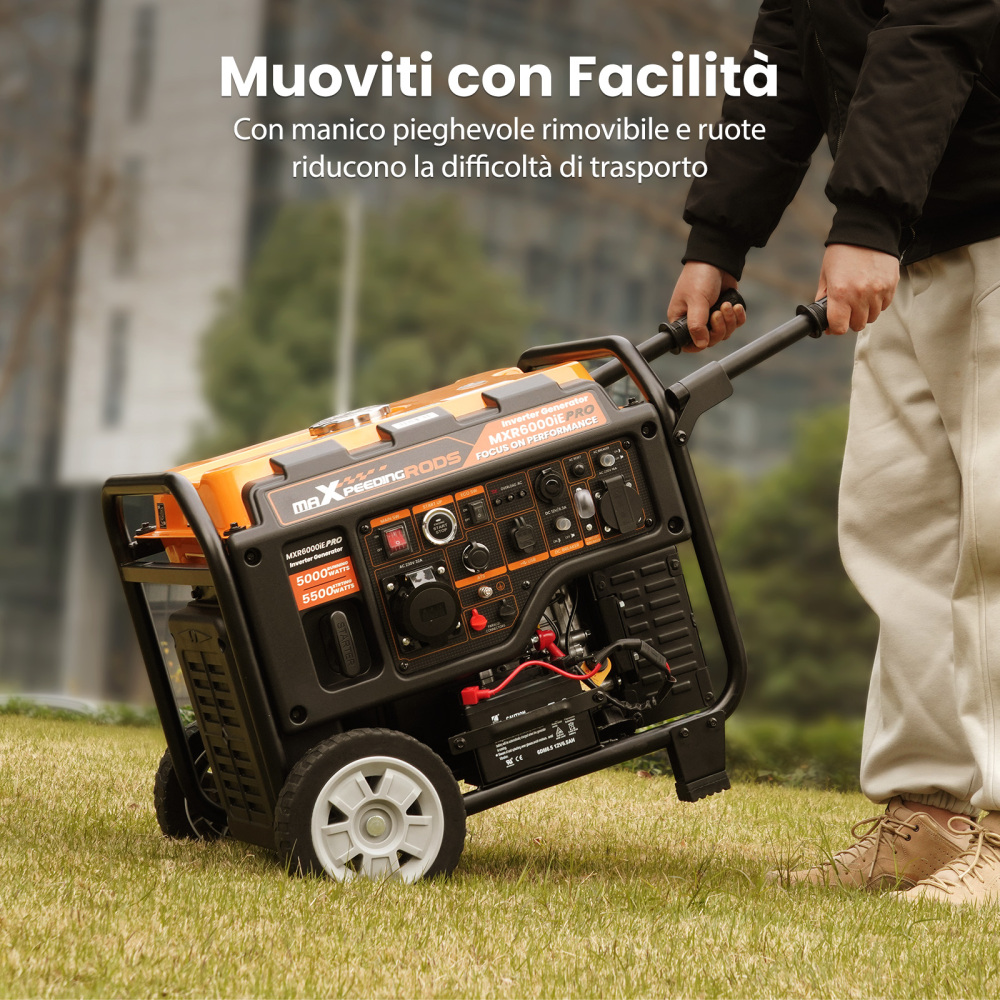 Generatore Di Corrente 5KW Carrellato 312cc 4 tempi for Viaggio in camper