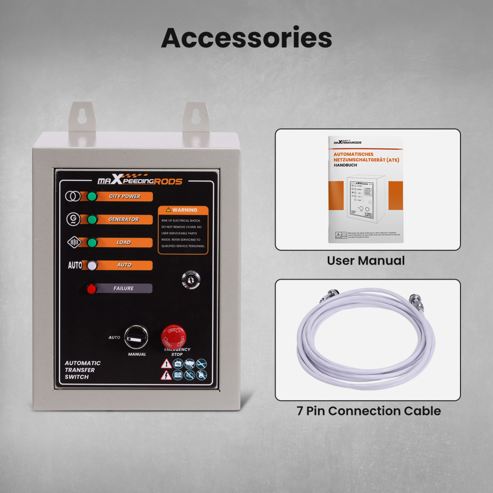 Generator Inverter Petrol Portable 5500w 5.0kva Parallel+eco With ATS 7 Pin