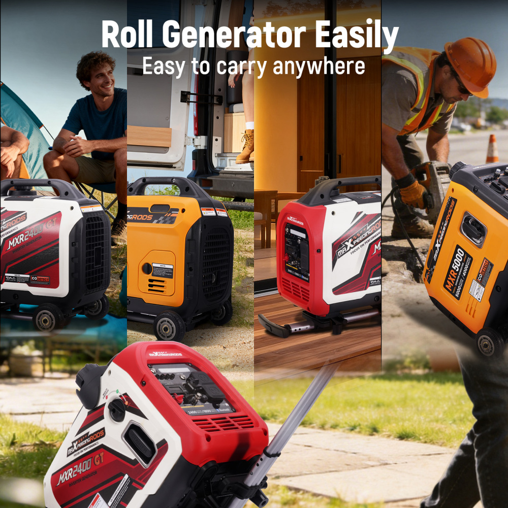 Generator Accessories Wheel and Handle Set for Maxpeedingrods MXR2300 MXR3500